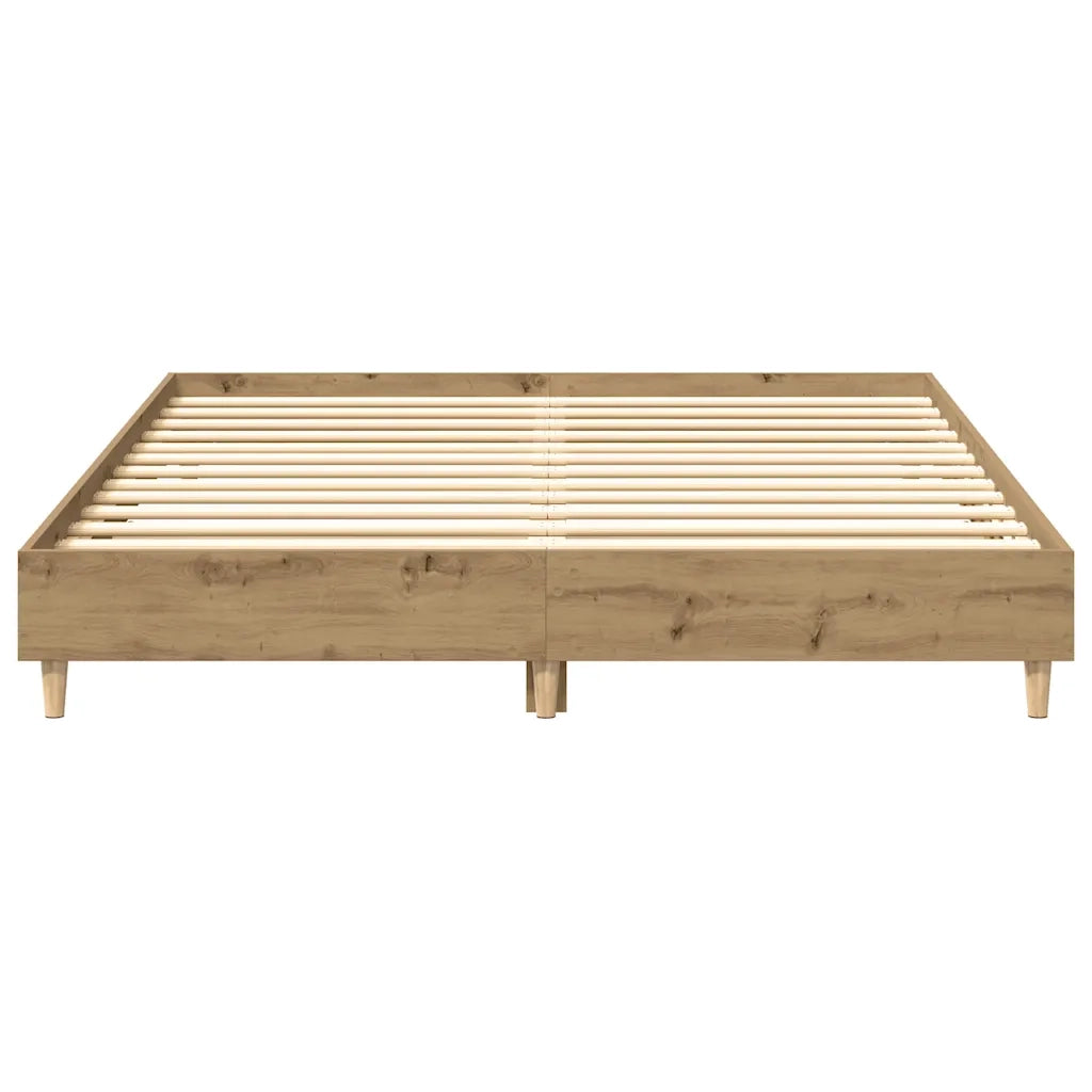 Giroletto senza Materasso-Struttura Letto Rovere Artigianale 140x200 cm