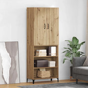 Credenza-Buffet-Armadio da cucina Rovere artigianale 69,5 x 34 x 180 cm 430243