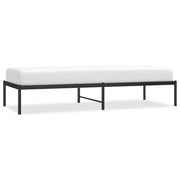 Letto singolo | Letto per adulti | Giroletto in Metallo Nero 75x190 cm