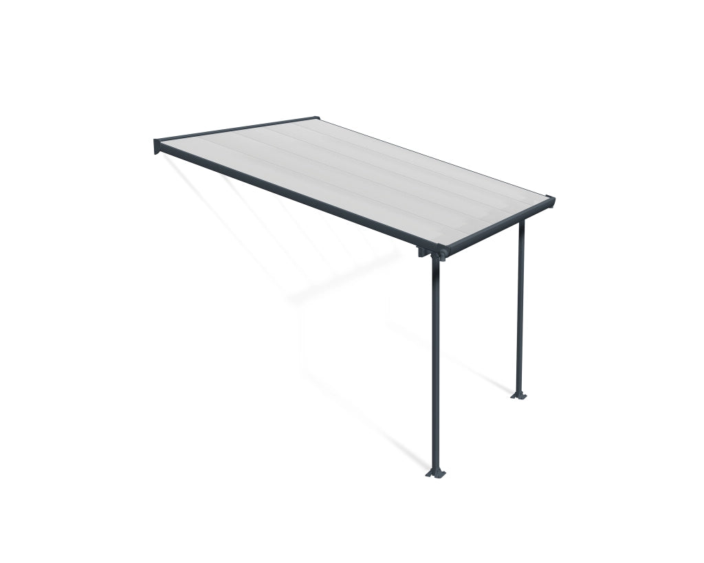 Pergola Addossata in Alluminio Feria 3X3 m  Grigio