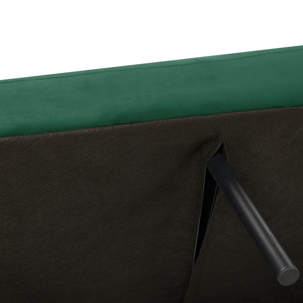 Divano Letto Verde Letto Trasformabile In Velluto Tappezzeria Elegante Glam Moderno Soggiorno Camera Da Letto