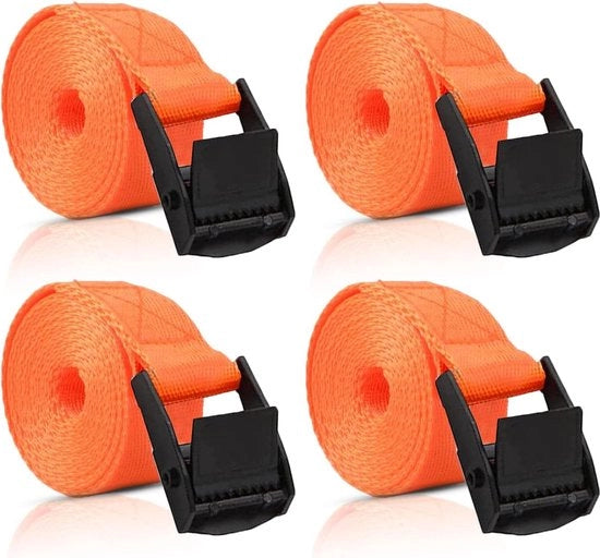 Cinture di sospensione con ronzino regolabile 25 m x 25 mm - 4 pezzi per biciclette motociclette bagagli