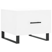 Tavolino da salotto | Tavolino da caff¨¨ | Tavolino da Soggiorno Bianco 50x50x40 cm in Legno Multistrato