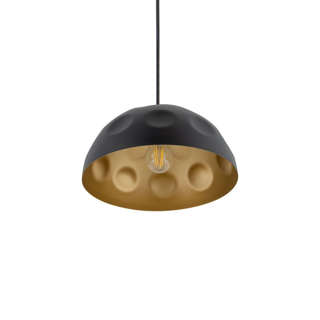 Lampada a sospensione nera/oro Nowodvorski Hemisphere 33cm
