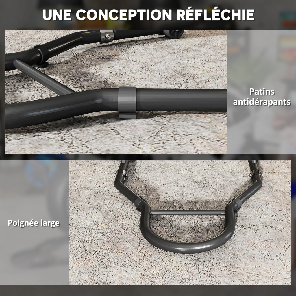B¨¦quille Moto ¨C Zephmum ¨C Nero Acciaio