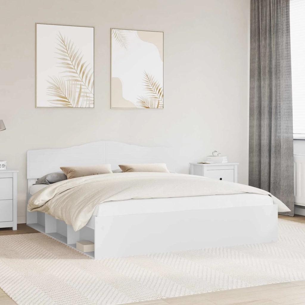 Struttura del letto Bianco 180 x 200 cm Pino massello 3412862