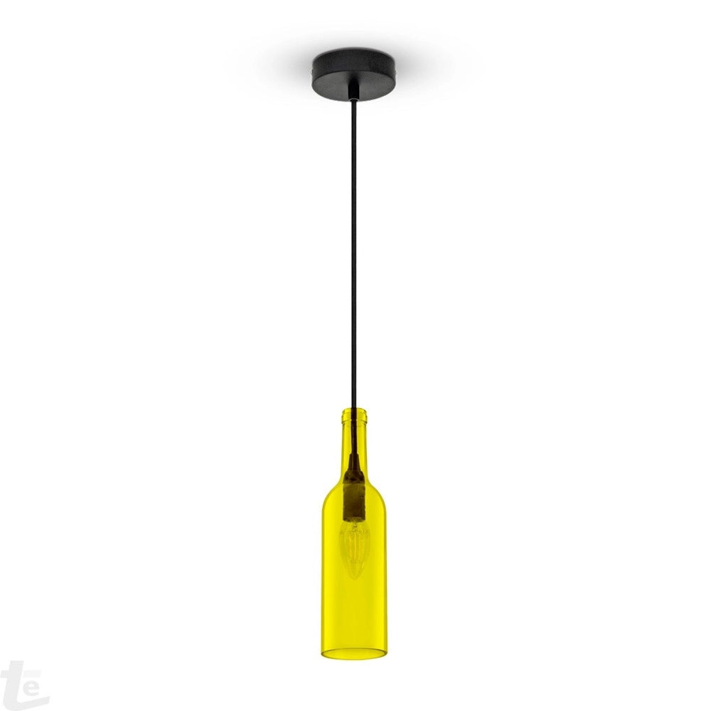 Trade Shop - Illuminazione V-tac Led Lampadario Portalampada Bottiglia Pendente E14 Colorato -