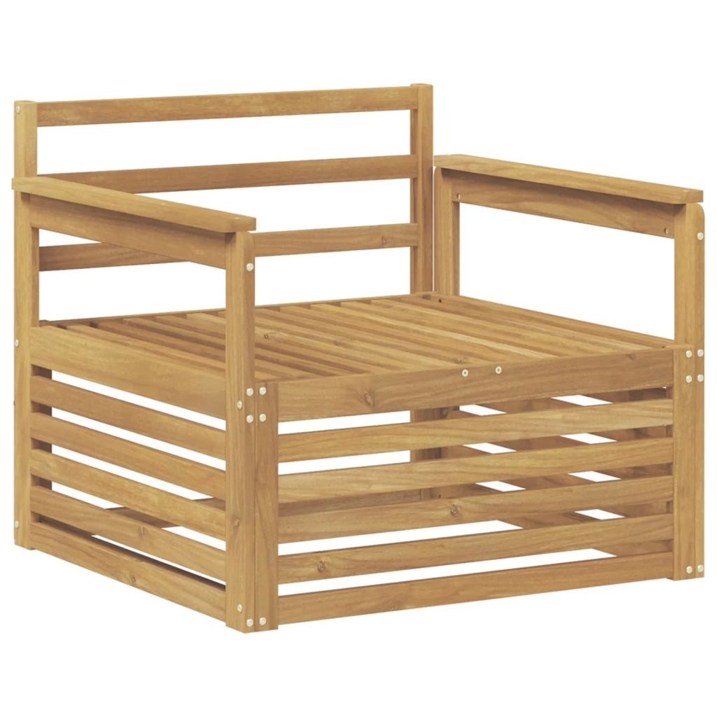 Divano da esterno Legno di Acacia Massello Bianco
