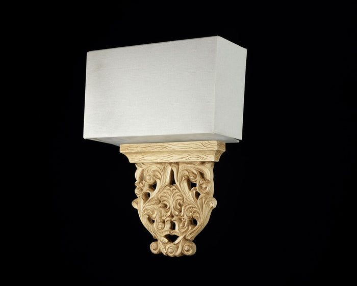 Lampada da parete House in Metallo Albero Beige