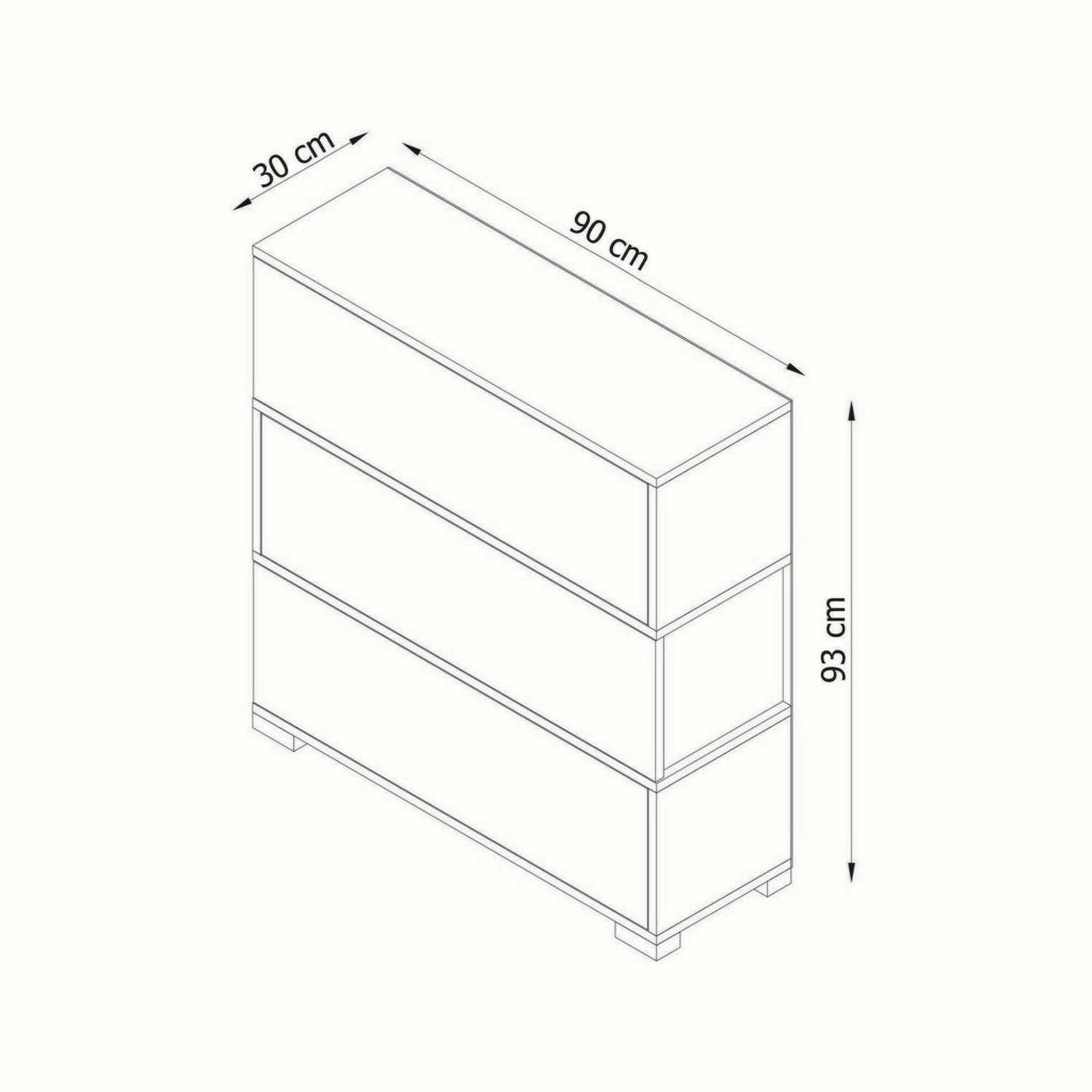 Scarpiera Astrubale, Mobile portascarpe, Armadio da ingresso multiuso, Mobiletto per calzature, 90x30h93 cm, Bianco e Noce