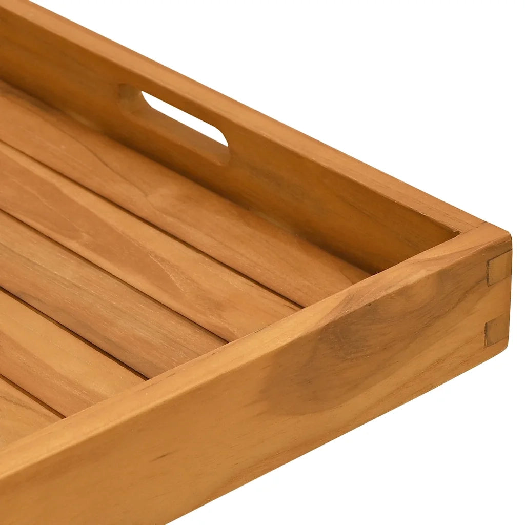 Vassoio da Portata 50x50 cm in Legno Massello di Teak 315457