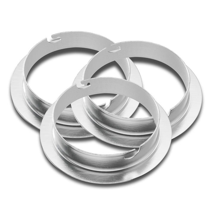 Walimex Set di 3 adattatori softbox per flash Elinchrom Adattatore a baionetta con Ø 15,2 cm per softbox Octagons e Striplights