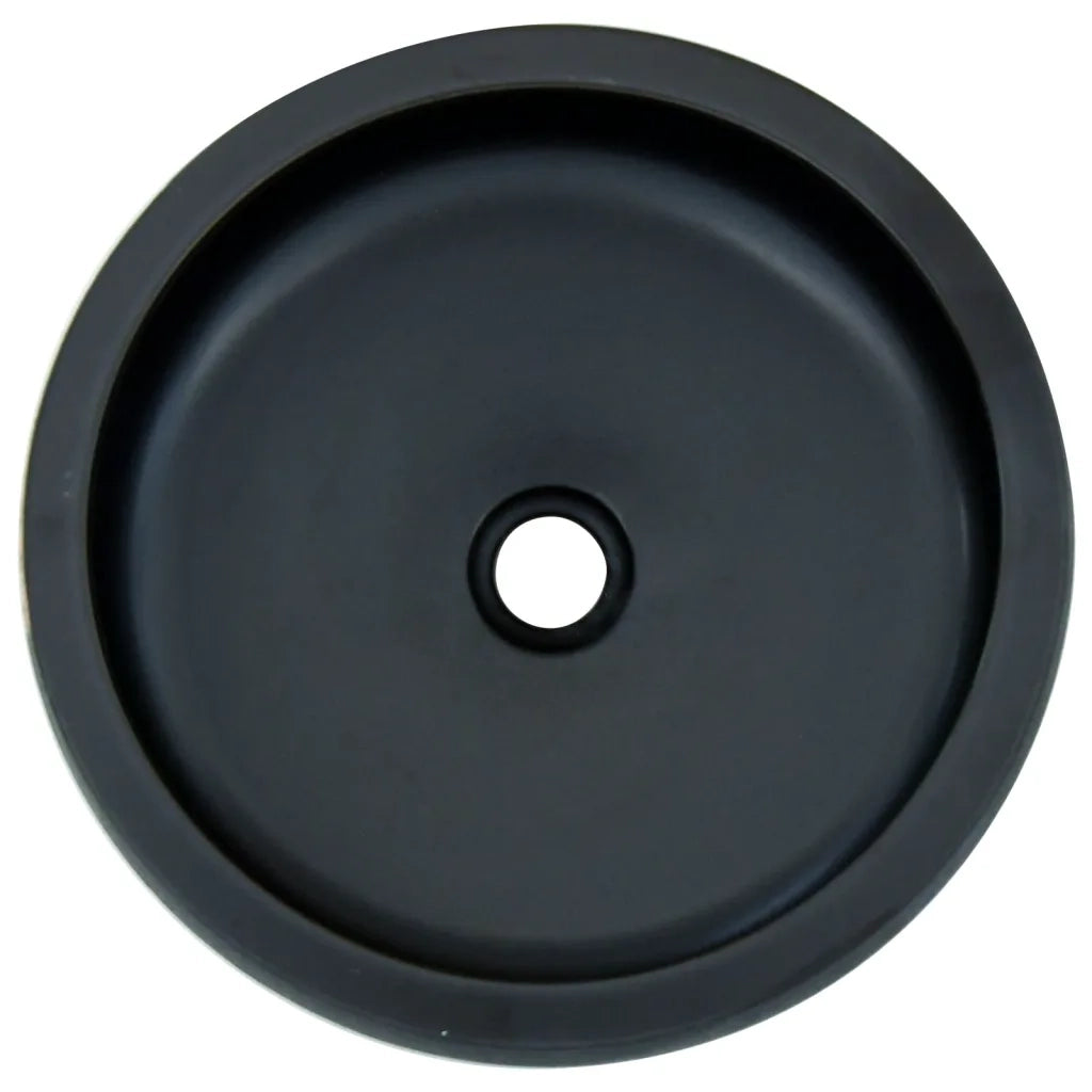 Lavabo da Appoggio Nero e Blu Rotondo Φ41x14 cm Ceramica 155065