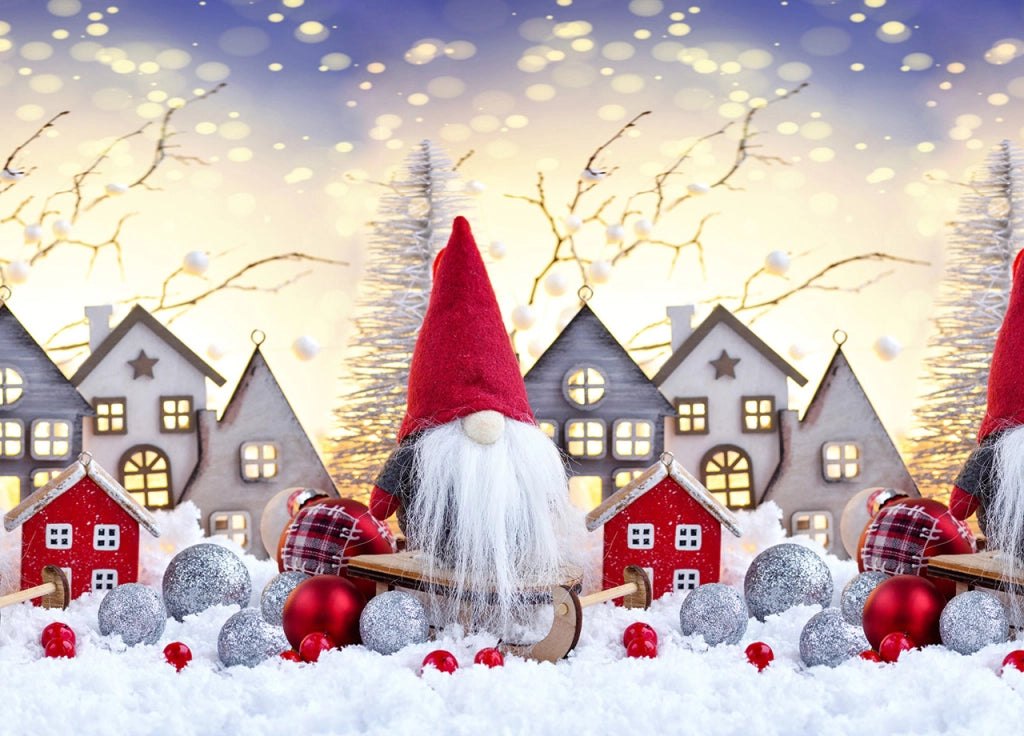 Tappeto Passatoia Cucina Antiscivolo Sottolavello Digitale Natale Snow House - 52x600 - Snow House
