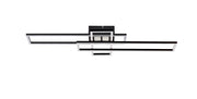 Plafoniera geometrica moderna nera LED 55W Zuma Line