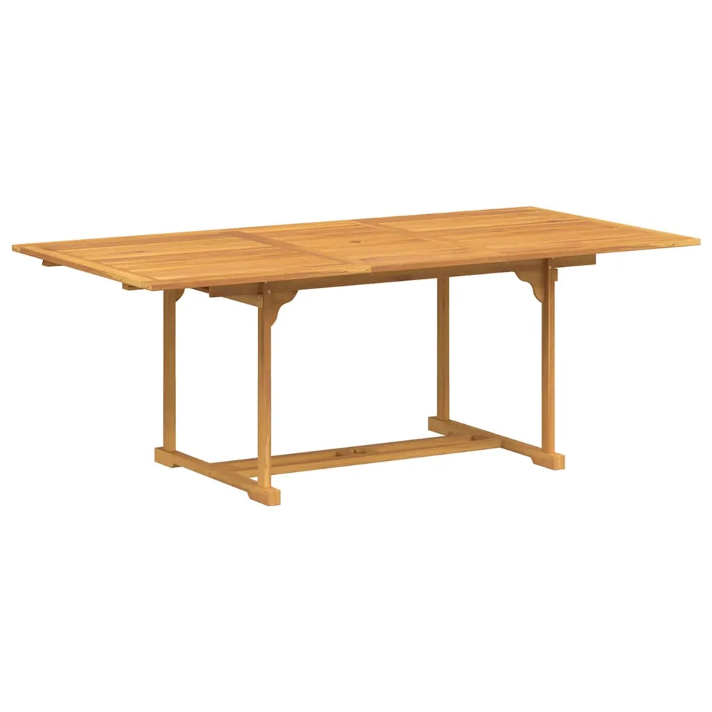 vidaXL Set da Pranzo per Giardino 7 pcs Marrone 200 x 100 x 75 cm