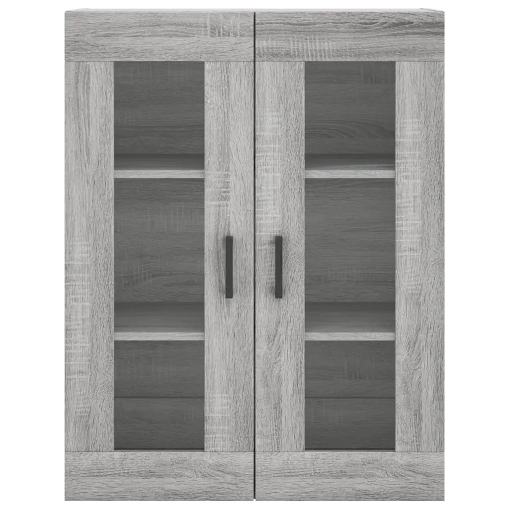 Credenza Grigio Sonoma 69,5x34x180 cm in Legno Multistrato 3198663