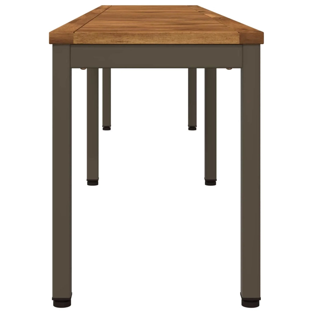 Panchina da giardino 201 x 35 x 45 cm Legno di Acacia Massello 901303