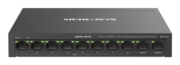 SWITCH 8P POE+2P GIGABIT SWITCH 8P+2P POE DESKTOP