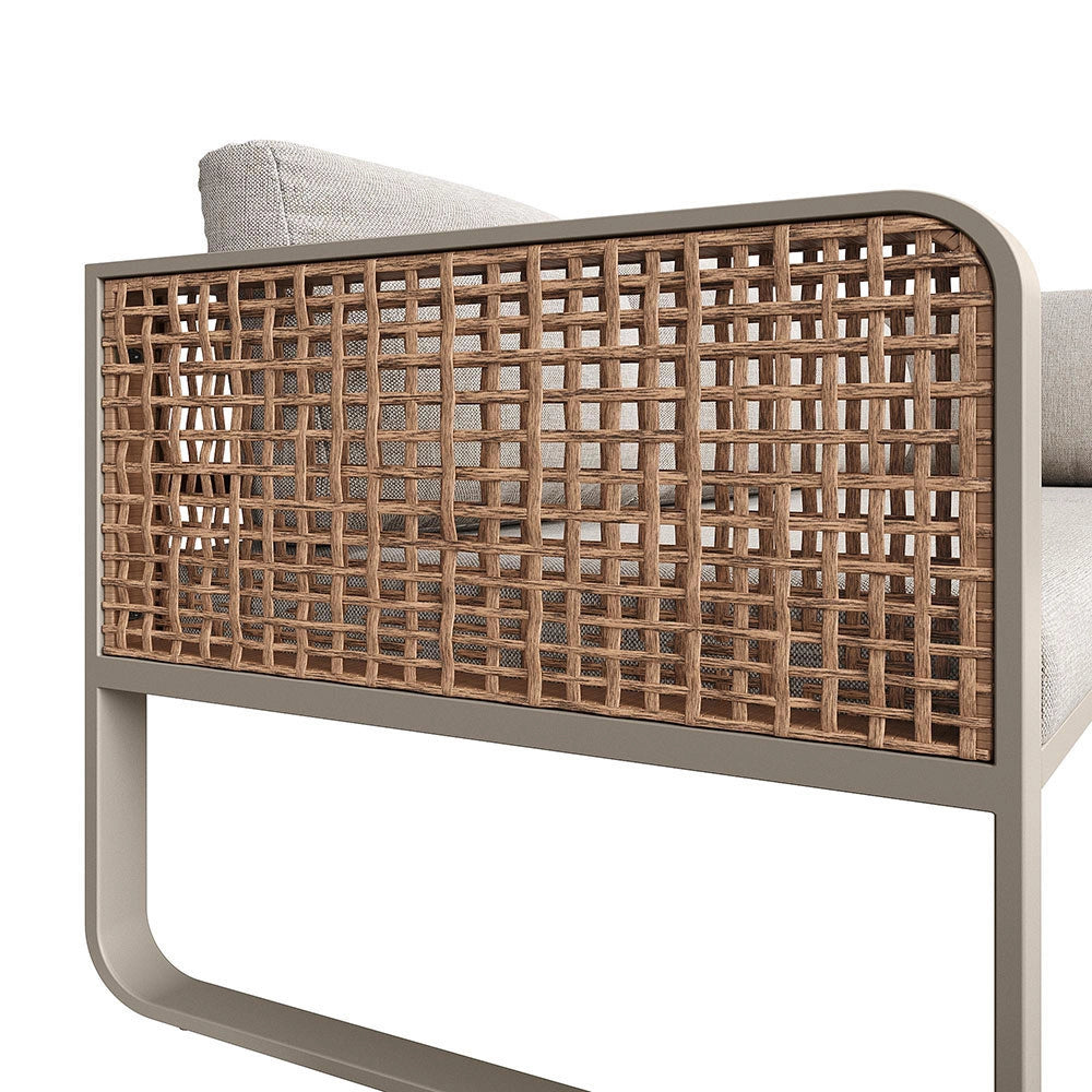 Set giardino - Xylo - 6/7 posti angolare rotin beige