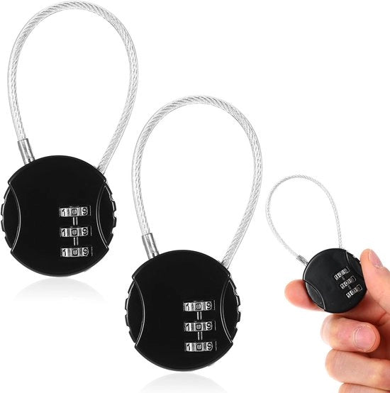 Combinazione a 3 cifre 2 pezzi cassetto cifratura slot cifratura slot da appendere slot bagaglio slot piccolo slot con codice a cifre sicurezza slot per bagaglio slot per cassetto a chiave con codice a cifre