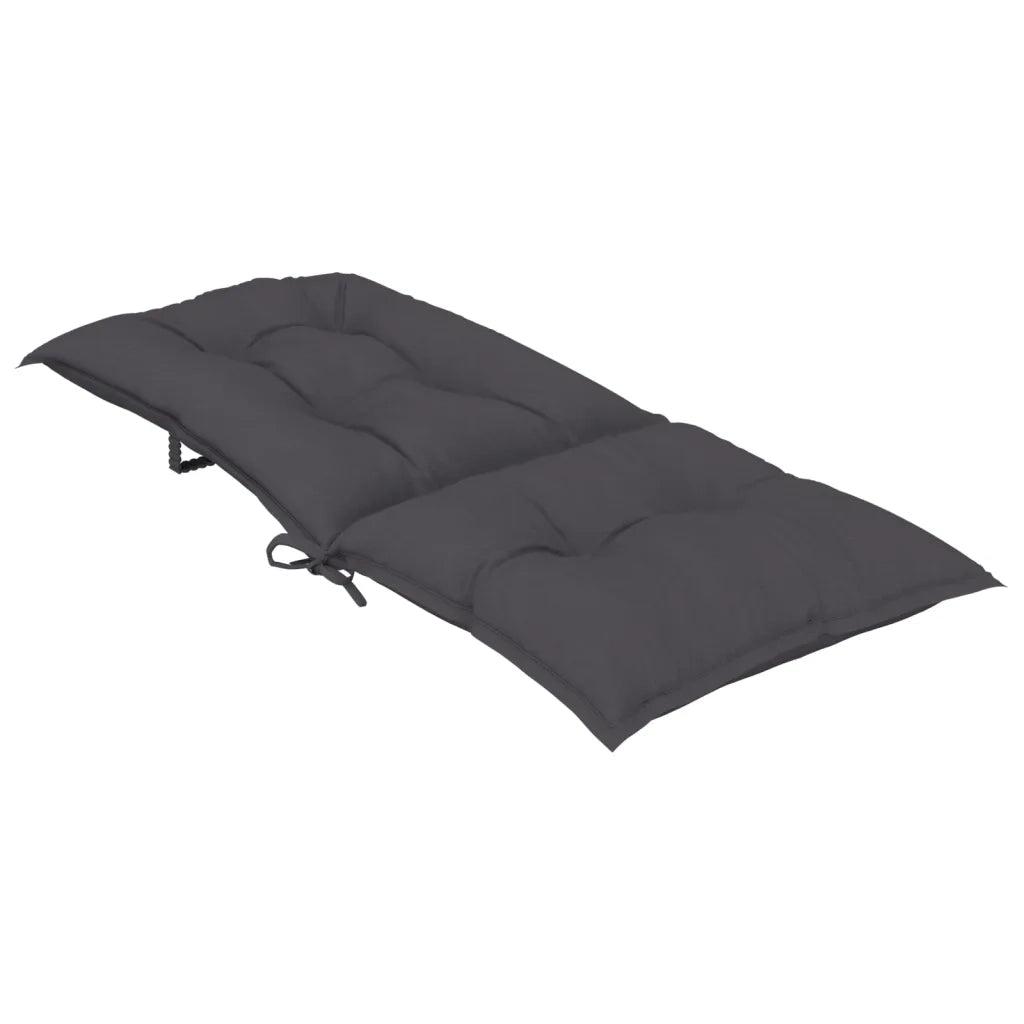 Cuscini per Sedie 6 pz Antracite 120x50x7 cm in Tessuto 360229