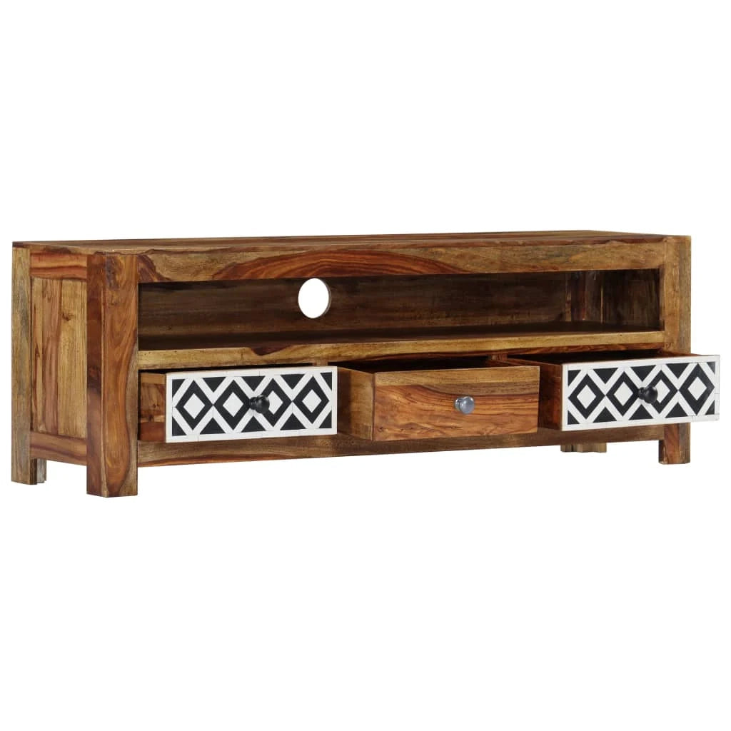Mobile TV/credenza di design pratico 120 cm legno massello di sheesham 2502059