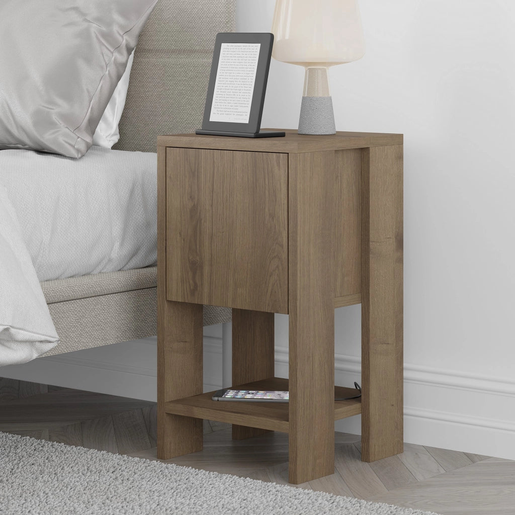 Comodino in legno "Ema" 30 x 30 x 55 cm - Hitit