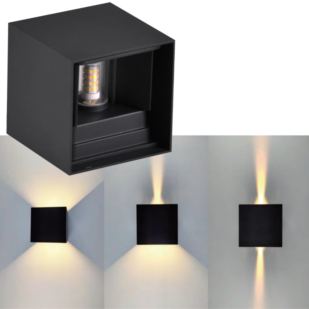 Applique esterno nero G9 orientabile KIOTO 318572 Polux
