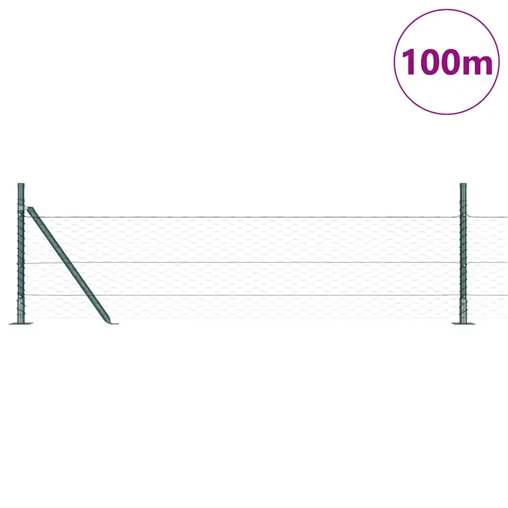 Palo della recinzione Verde 100 x 0,4 m (rete da 36 mm)