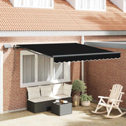 Tenda Retrattile Nero 300 x 250 cm Tessuto 3330038