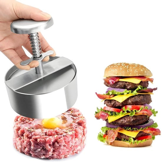 Hamburger pers perfezionata in acciaio inossidabile per pastiglie perfette