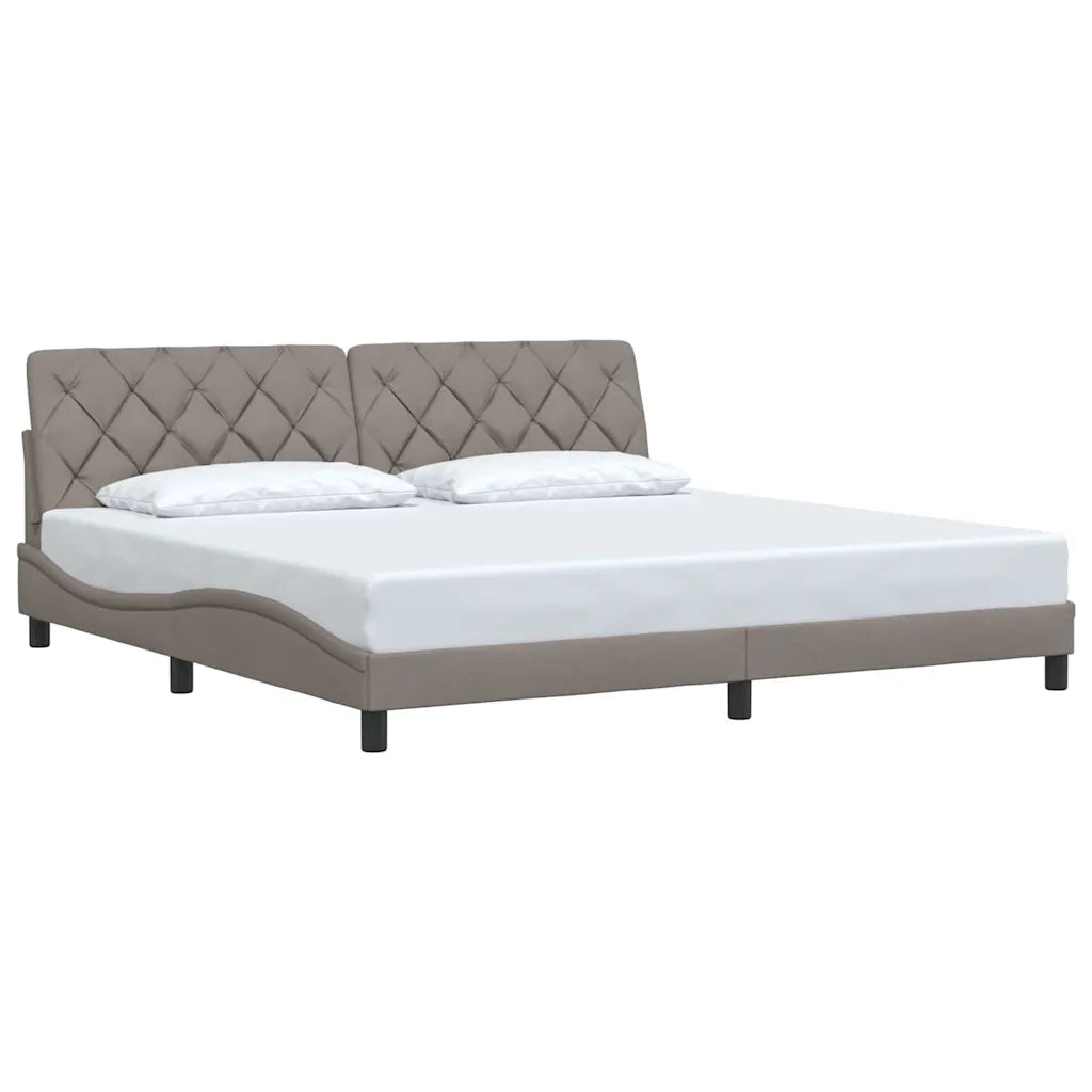 Giroletto senza Materasso Tortora 200x200 cm in Tessuto 3310626