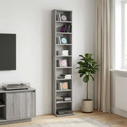 Mobile per CD Sonoma grigio 33 x 23,5 x 175 cm 8012652