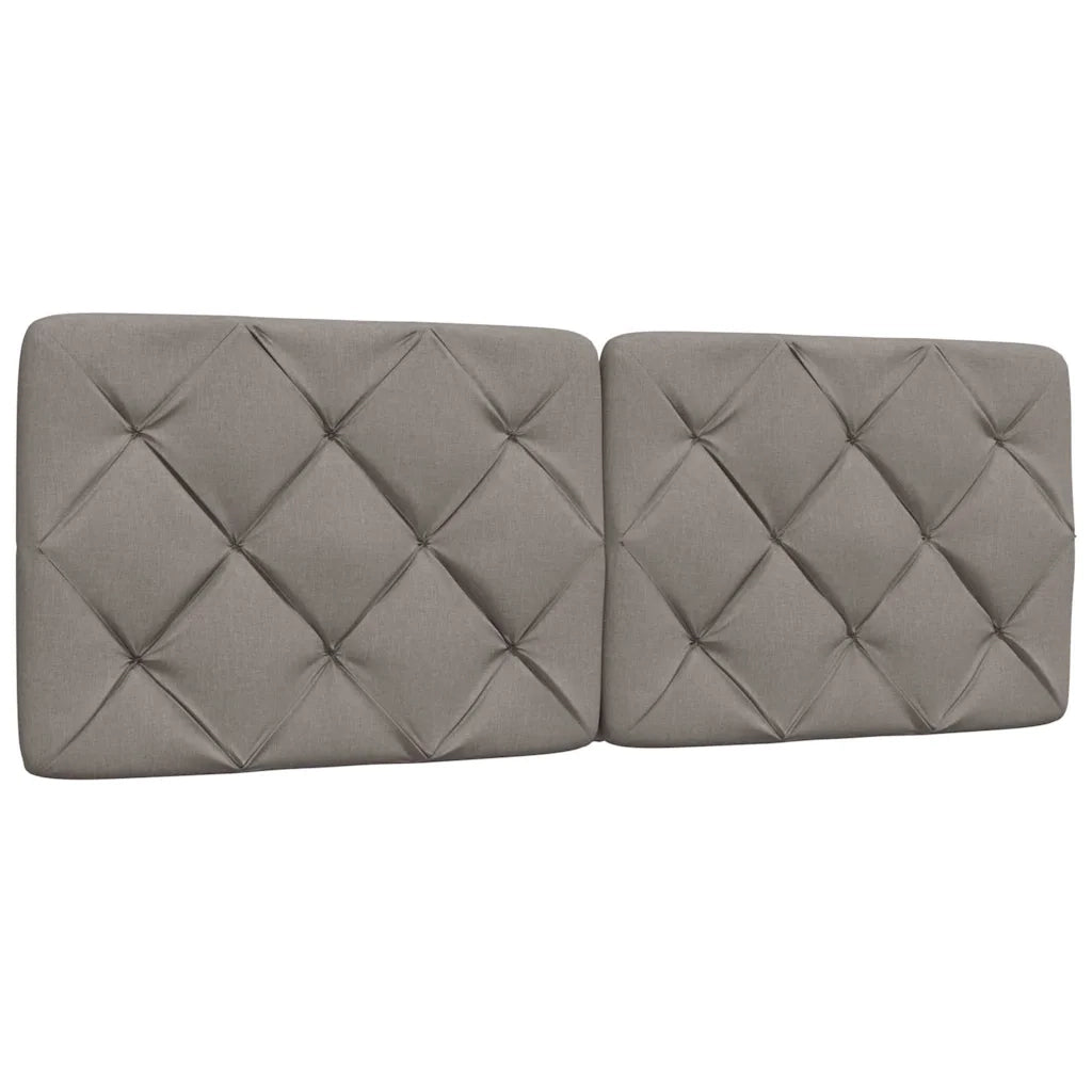 Giroletto con LED senza Materasso-Struttura Letto Tortora 120x200 cm Tessuto