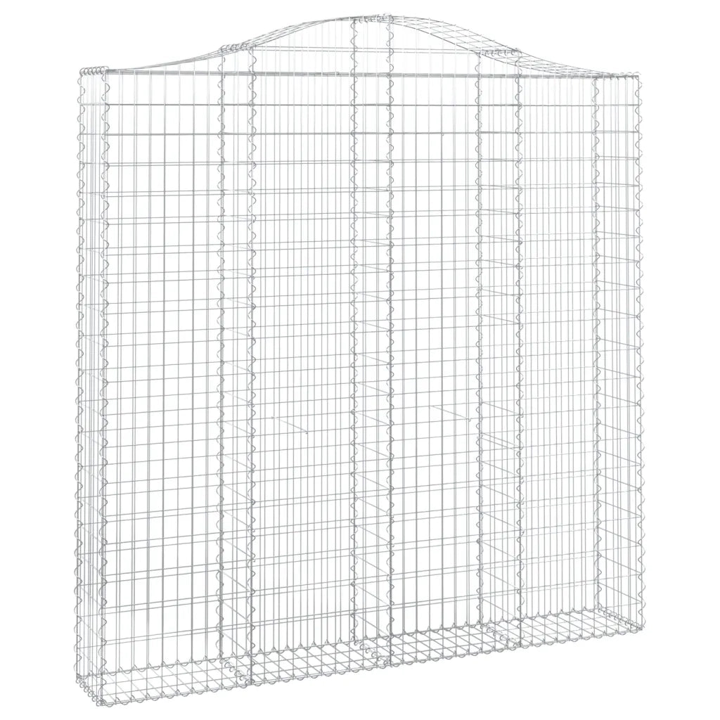 Cesti Gabbioni ad Arco 2 pz 200x30x200/220 cm Ferro Zincatocod mxl 75997