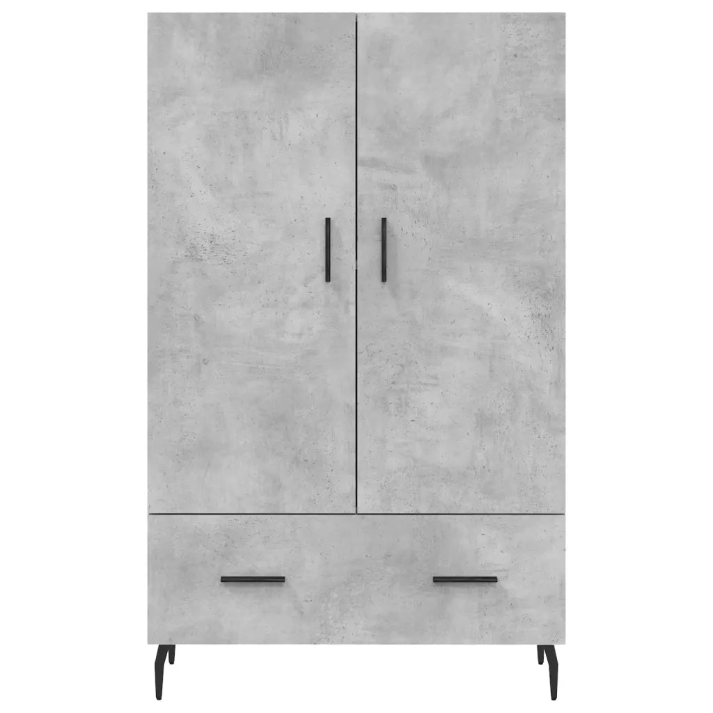 Credenza Grigio Cemento 69,5x31x115 cm in Legno Multistrato 828256