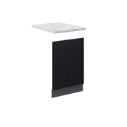Pannello frontale Fame-Line Nero rigato/Antracite 45 cm, PL Marmo Vicco