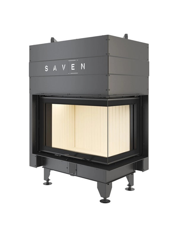 Caminetto ad angolo Inserto Apertura destra Energy Up 75x50x47 (15,1 kW) ECO