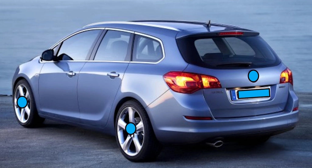 78B-425086 - Tappeto gomma baule - OPEL Astra J Sports Tourer dal 2009-2016