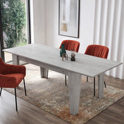 Sassetta, Tavolo Allungabile Allungabile, 220x88x78h cm Grigio Cemento
