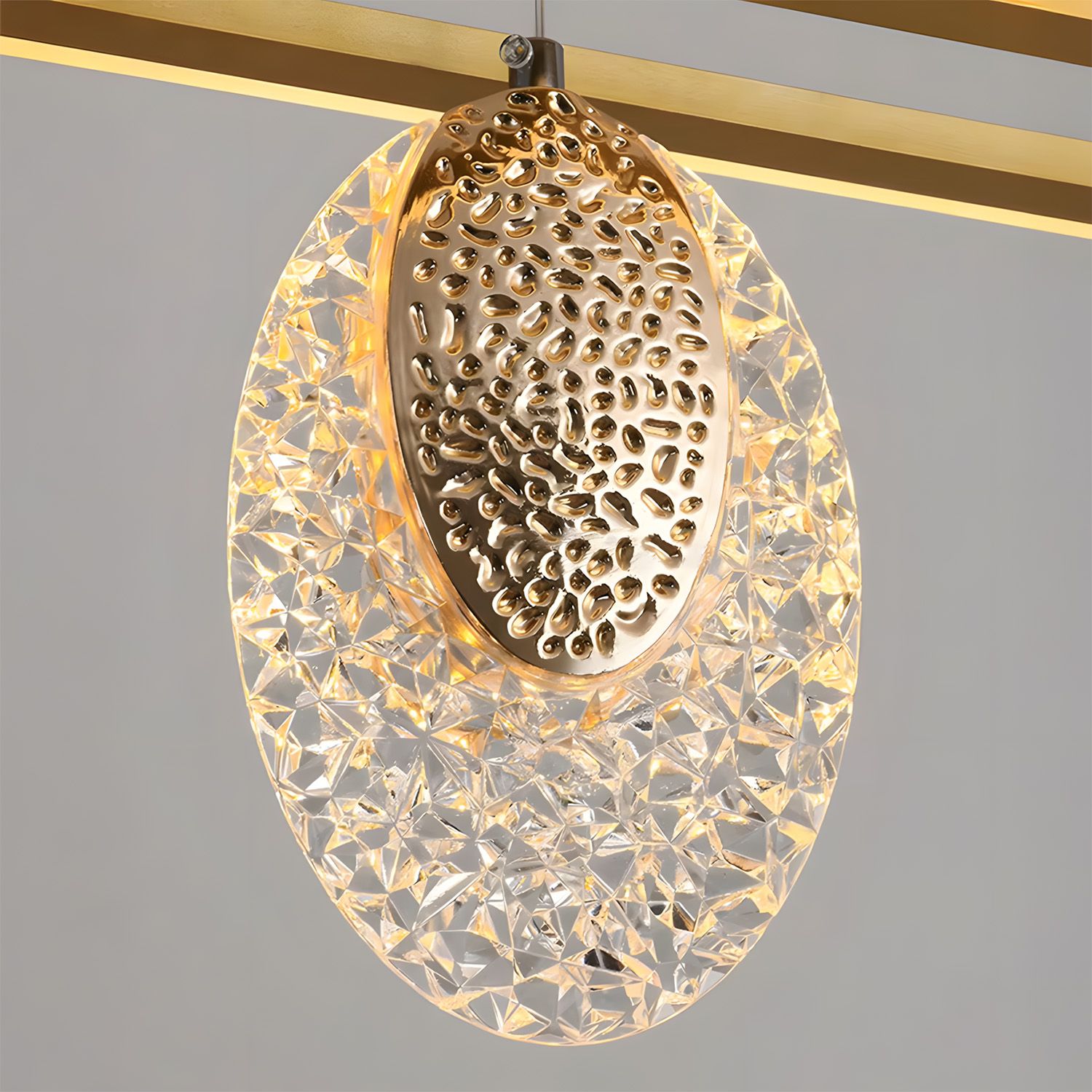 Lampadario A Sospensione In Cristallo Led G088-1cp Złota