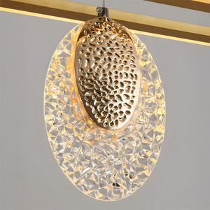 Lampadario A Sospensione In Cristallo Led G088-1cp Złota