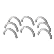 Set guide profilo in lamiera zincata per strutture curve e design innovativo *** pezzi 8, misure 30 x 75 x 30 mm, con...