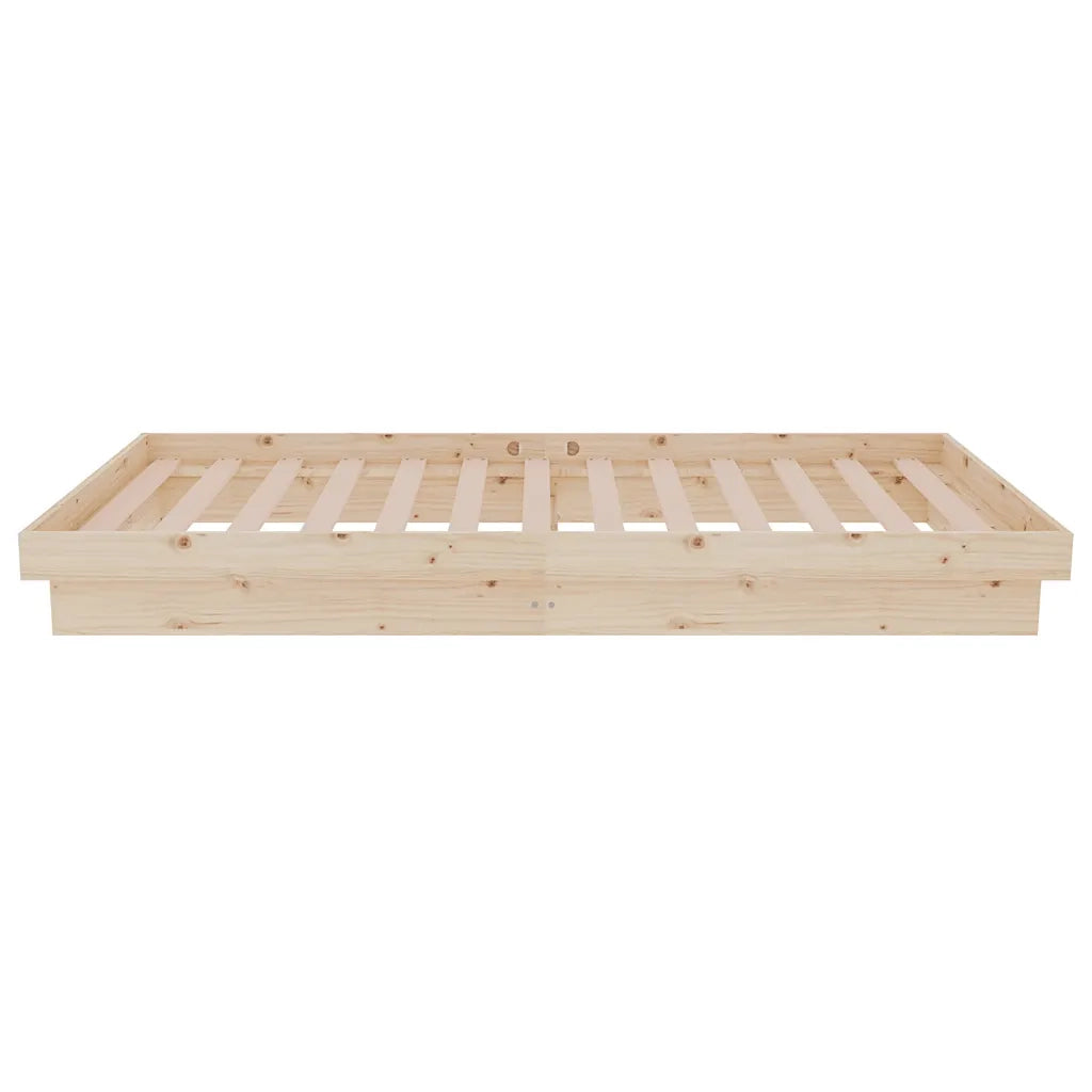 Giroletto-Struttura Letto in Legno Massello 90x190 cm Single 557045