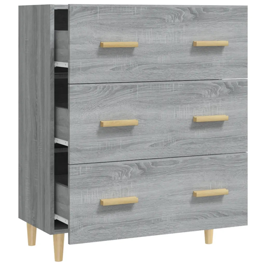 Credenza Grigio Sonoma 70x34x90 cm in Legno Multistrato 817346