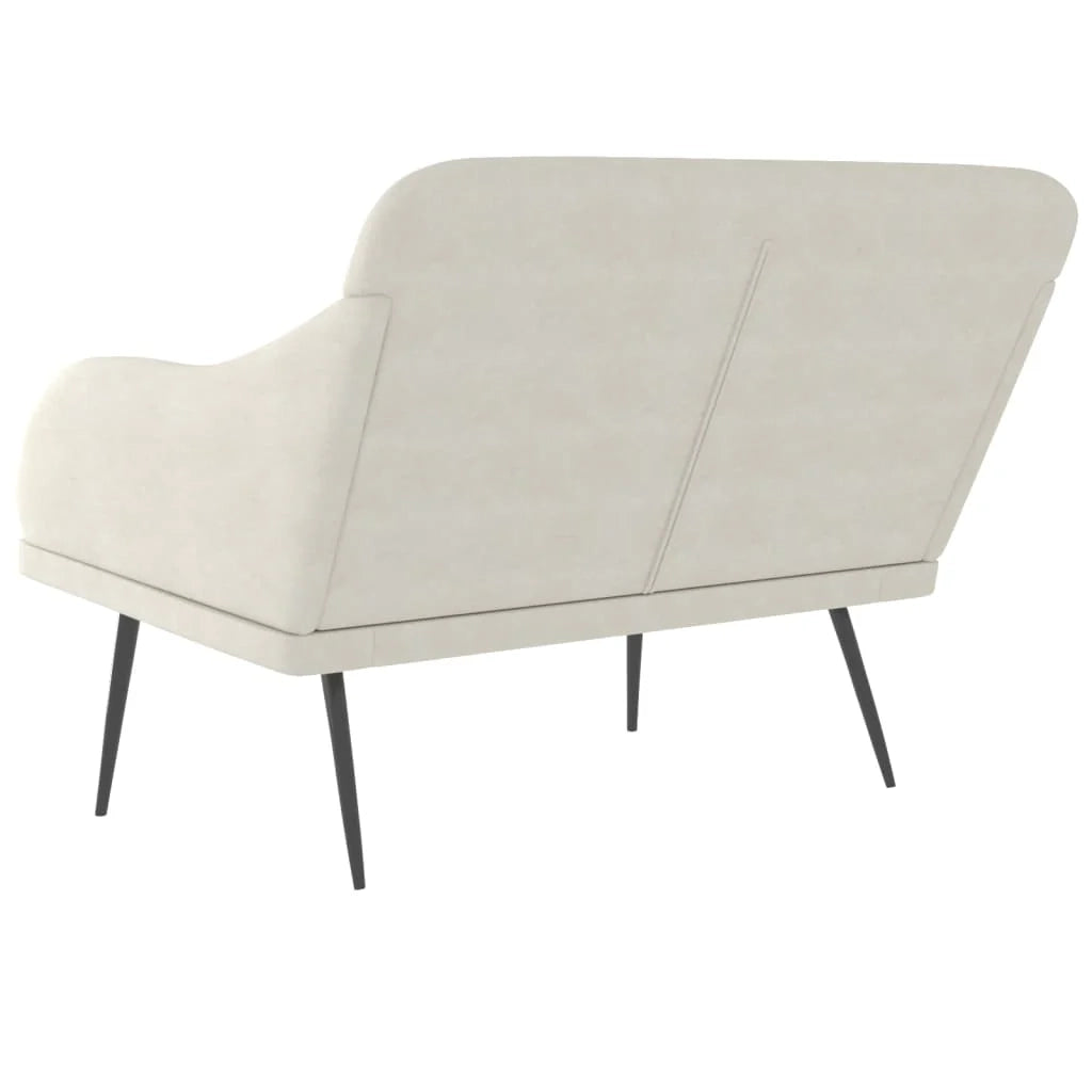 Panca/panca in velluto crema 110 x 76 x 80 cm 02_0010513