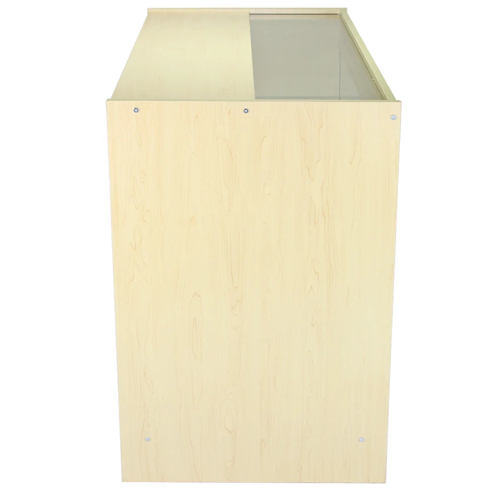 Banco K1200 con Finitura in Acero da Negozio e Reception Elegante Solido Robusto