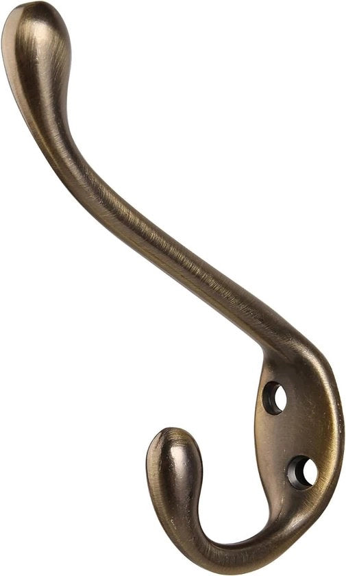 6 Pezzi di Ganci per Abito a Doppia Punta con 12 Pezzi di Viti per Parete Vintage per Abiti e Accessori (Bronzo Antico) Ganci per Asciugamani