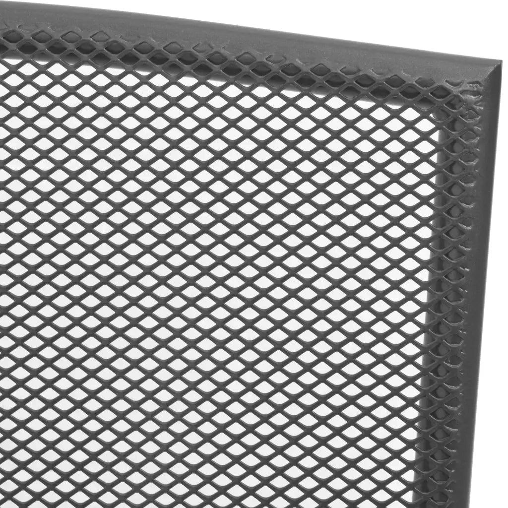 Sedie da Giardino Impilabili 2 pz in Acciaio Grigio 42705